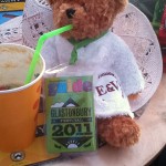 EVIE Chilling with a Pimms, Glastonbury Festival 2011